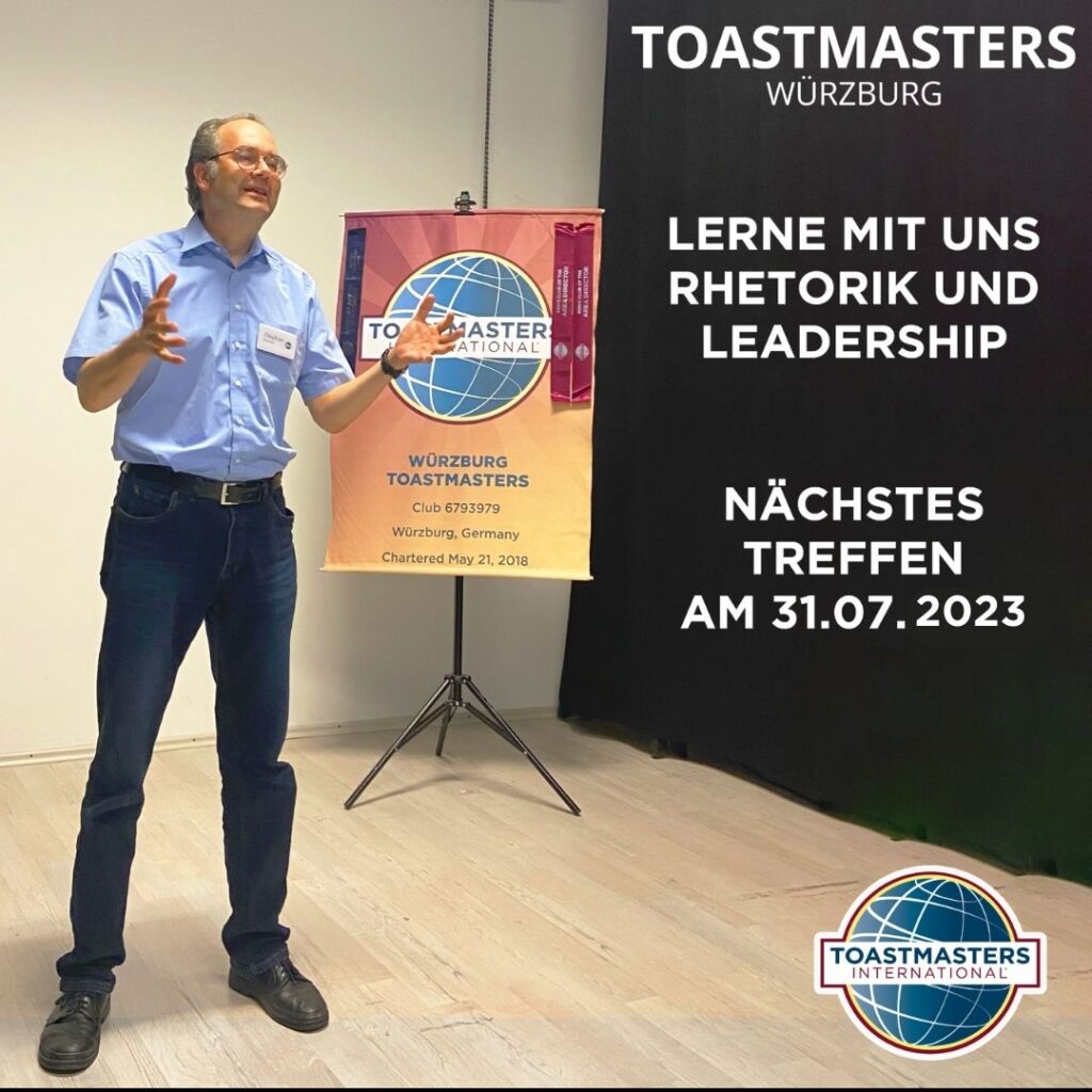 Würzburg Toastmasters Rhetorik Verein Leadership